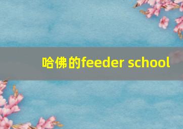 哈佛的feeder school